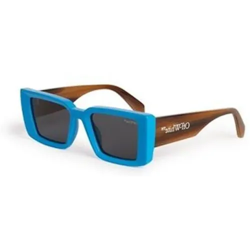 Dunkelgraue Blaue Sonnenbrille Savannah - Off White - Modalova