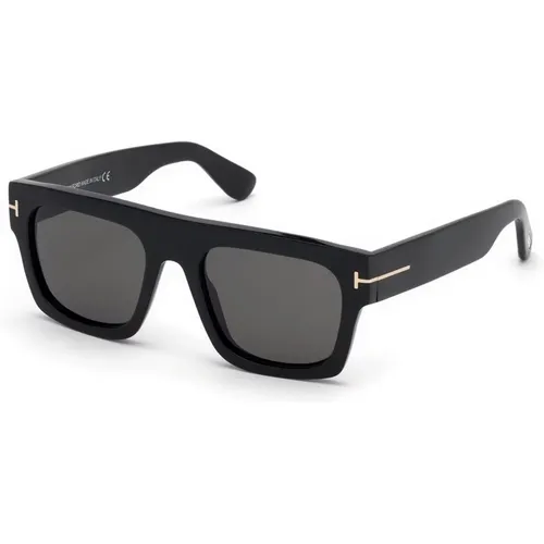 Rectangular Sunglasses in and Grey , male, Sizes: 53 MM - Tom Ford - Modalova