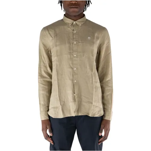 Linen Shirt , male, Sizes: 2XL, XL, L, M - Timberland - Modalova