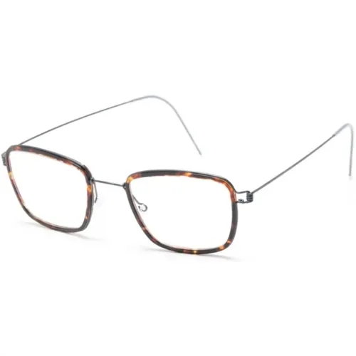 Braune Optische Brille für den Alltag , unisex, Größe: 49 MM - lindbergh - Modalova