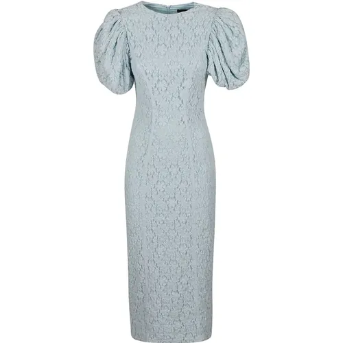 Lace Fitted Midi Dress , female, Sizes: M - Rotate Birger Christensen - Modalova