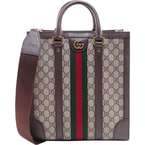 Mens Bags Handbag Brown Ss24 , male, Sizes: ONE SIZE - Gucci - Modalova