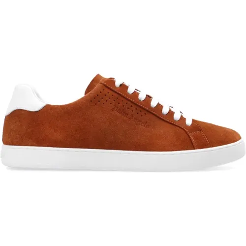 Suede Sneakers with Perforations , male, Sizes: 10 UK - Palm Angels - Modalova
