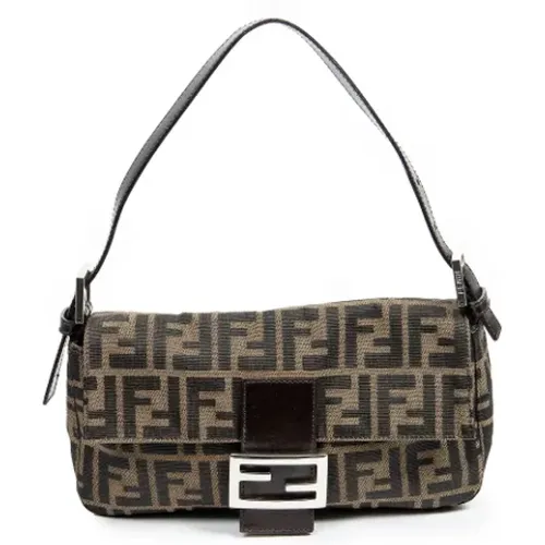 Pre-owned Canvas shoulder-bags , female, Sizes: ONE SIZE - Fendi Vintage - Modalova