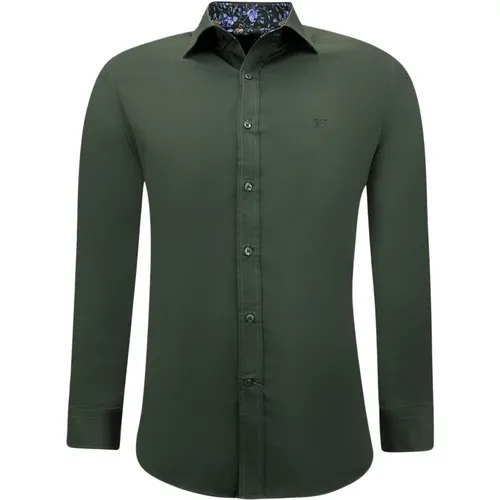 Formelle Hemden für Männer - Bluse mit schmaler Passform und Stretch , Herren, Größe: S - Gentile Bellini - Modalova