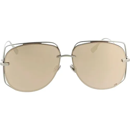 Stilvolle silberne Sonnenbrille für Frauen - Dior - Modalova