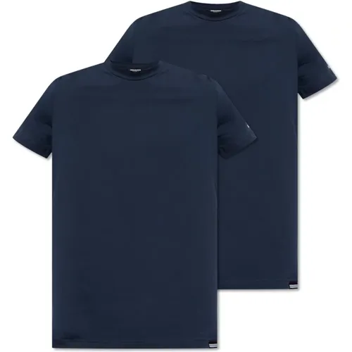 T-Shirt Zwei-Pack , Herren, Größe: XL - Dsquared2 - Modalova