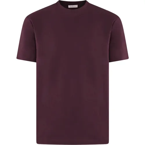 Interlock Supima T-Shirt Rot , Herren, Größe: 2XL - Valenza - Modalova