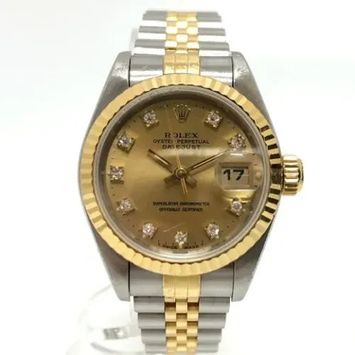 Pre-owned Stainless Steel watches , female, Sizes: ONE SIZE - Rolex Vintage - Modalova