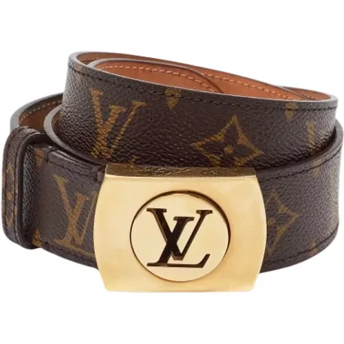 Pre-owned Canvas belts , male, Sizes: ONE SIZE - Louis Vuitton Vintage - Modalova