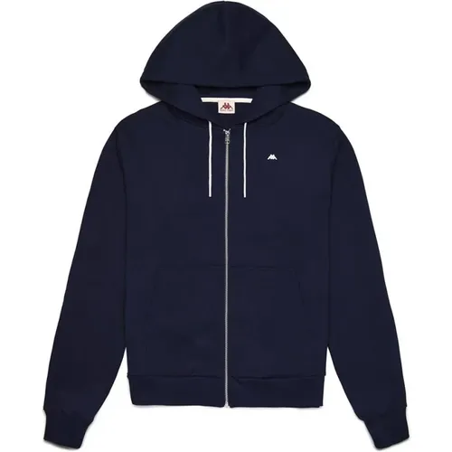 Portos Hooded Sweatshirt, Navy , male, Sizes: L, M - Kappa - Modalova