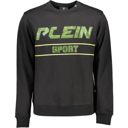 Langärmeliges Sweatshirt mit Kontrastdetails - Plein Sport - Modalova