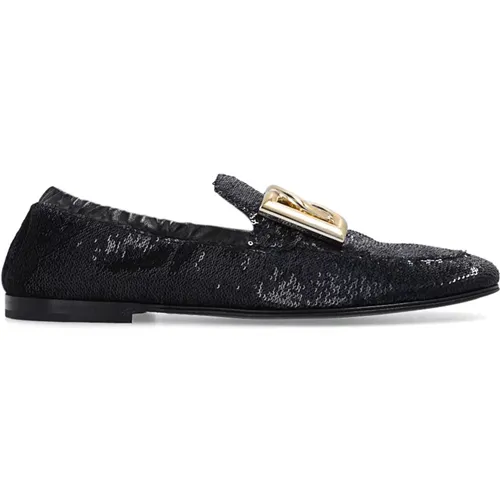 Ariosto Paillettes Loafers , Damen, Größe: 40 EU - Dolce & Gabbana - Modalova