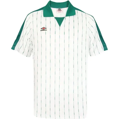 Linear Print Polo Shirt , Herren, Größe: L - Umbro - Modalova