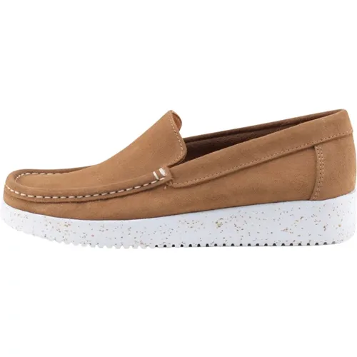 Suede Loafer Toffee 025 , Damen, Größe: 36 EU - Nature Footwear - Modalova