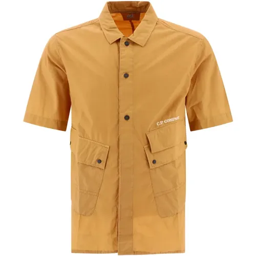 Short Sleeve Shirts , Herren, Größe: M - C.P. Company - Modalova