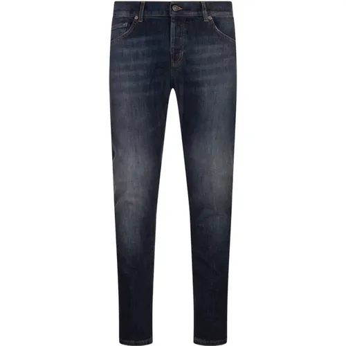 Slim Fit Blaue Jeans , Herren, Größe: W34 - Dondup - Modalova