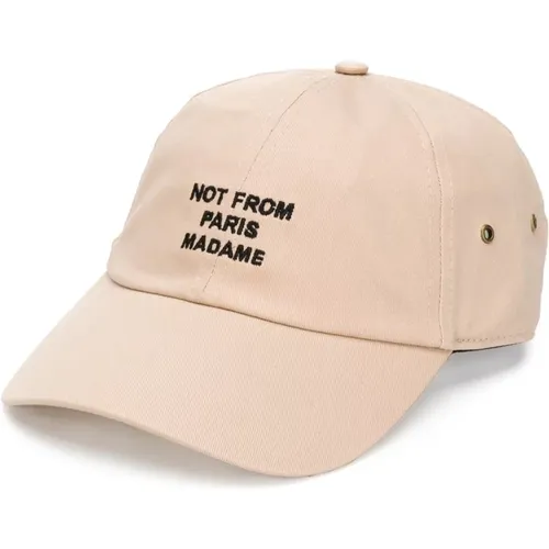 Slogan Cap , male, Sizes: ONE SIZE - Drole de Monsieur - Modalova