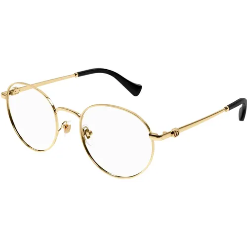 Black Gold Eyewear Frames , unisex, Sizes: 52 MM - Gucci - Modalova