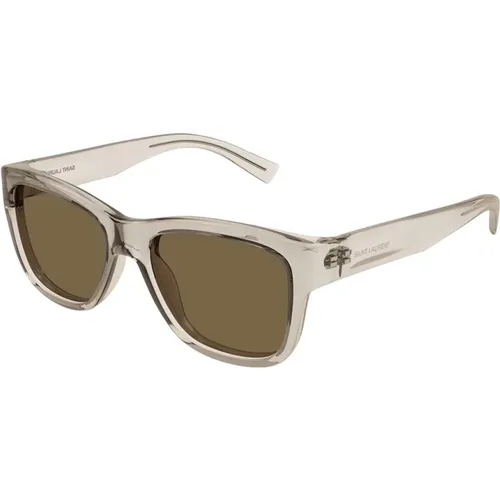 Runde Vintage-Stil Sonnenbrille - Saint Laurent - Modalova