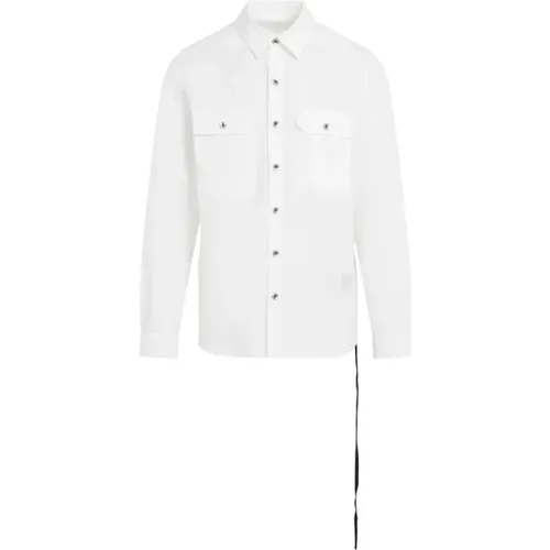 Cotton Outershirt Shirt , male, Sizes: M, L - Rick Owens - Modalova