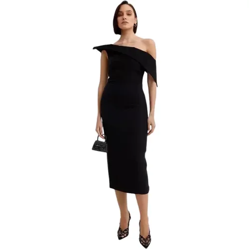 Schwarzes Asymmetrisches Kleid Elegante Gelegenheit - Roland Mouret - Modalova