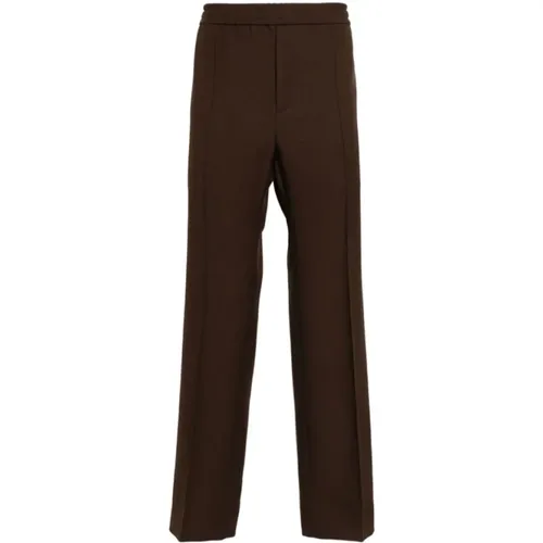 Stripe Detail Cotton Trousers , male, Sizes: L - Gucci - Modalova