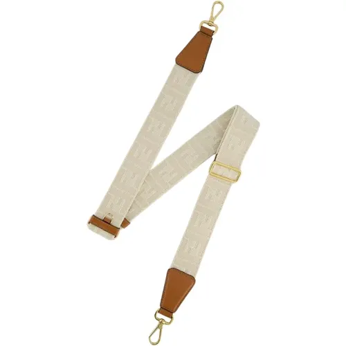 Ivory Ribbon Shoulder Strap , female, Sizes: ONE SIZE - Fendi - Modalova