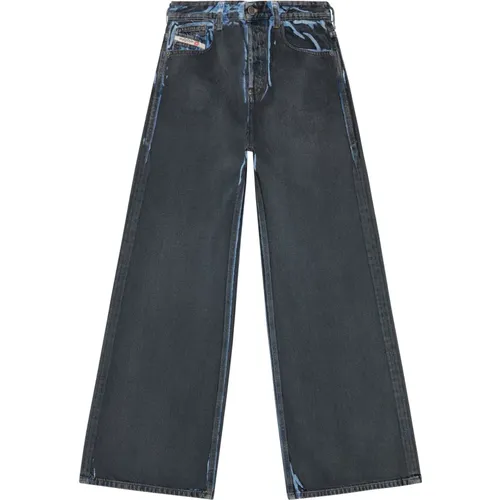 Vintage Wide Leg Jeans , Damen, Größe: W25 - Diesel - Modalova