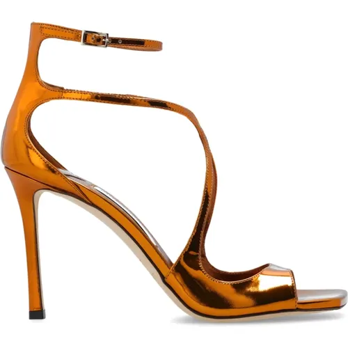 ‘Azia’ glossy heeled sandals , female, Sizes: 3 1/2 UK, 4 UK, 5 UK - Jimmy Choo - Modalova