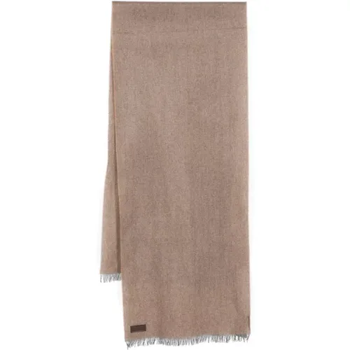 Luxury Cashmere Scarf Made in Italy , male, Sizes: ONE SIZE - Canali - Modalova