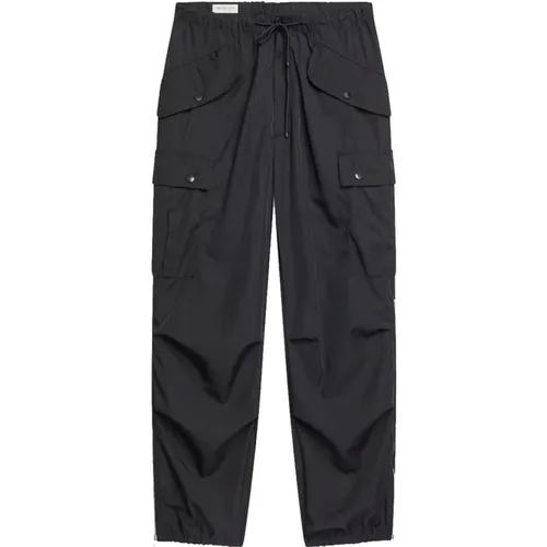 Polyester Trousers with Cargo Pockets , male, Sizes: L - Dries Van Noten - Modalova