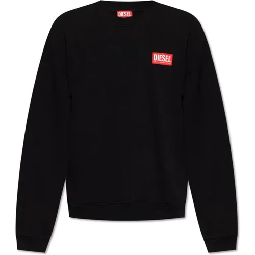 S-Nlabel-L1 sweatshirt , Herren, Größe: 2XL - Diesel - Modalova