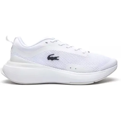 Weiße Evo Sneakers mit Gummisohle , Damen, Größe: 38 EU - Lacoste - Modalova