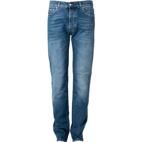 Klassische Slim Fit Jeans , Herren, Größe: W33 - Iceberg - Modalova