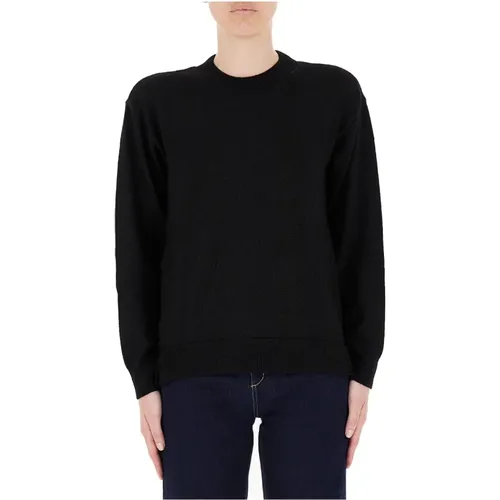 Basic Crewneck Sweater , female, Sizes: S, M, XS, L - Emporio Armani - Modalova