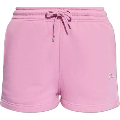 Shorts mit einem Patch , Damen, Größe: M - Maison Kitsuné - Modalova
