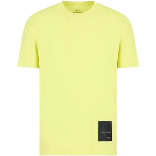 Lässiges Regular Fit T-Shirt , Herren, Größe: XL - Armani Exchange - Modalova