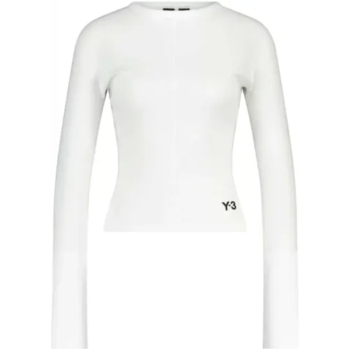 Stylisches Langarmshirt mit Logo , Damen, Größe: S - Y-3 - Modalova