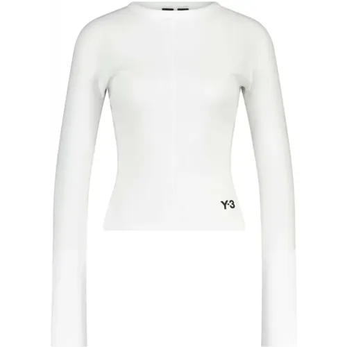 Stylish Logo Long Sleeve Shirt , female, Sizes: XS, 2XS, S - Y-3 - Modalova