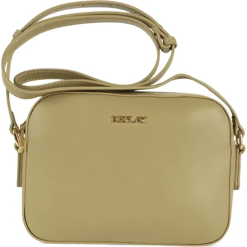 Eco Leather Shoulder Bag with Logo , female, Sizes: ONE SIZE - Replay - Modalova