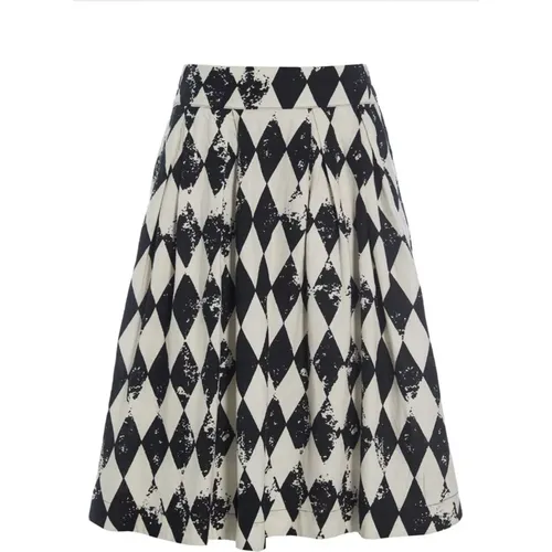 Harlequin Print Skirt , female, Sizes: XL, M, XS, 2XL, S - Bitte Kai Rand - Modalova