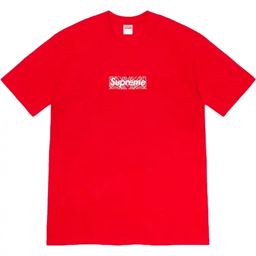 Limitierte Auflage Bandana Logo T-shirt , Herren, Größe: M - Supreme - Modalova