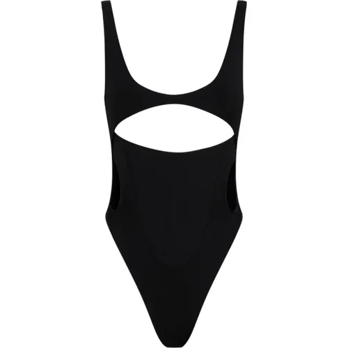 Schwarzer Badeanzug , Damen, Größe: XS - Mugler - Modalova