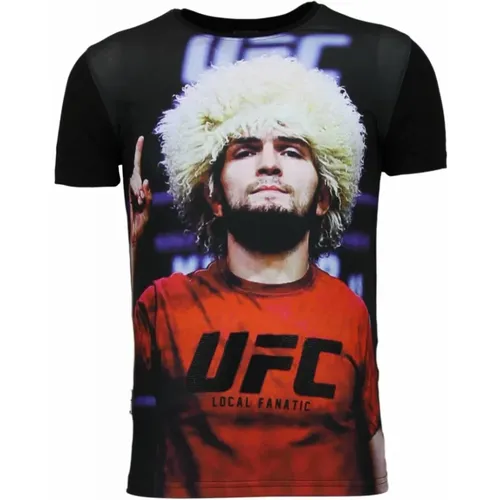 UFC Champion - Khabib Nurmagomedov T-Shirt - 11-6315Z , Herren, Größe: 2XL - Local Fanatic - Modalova