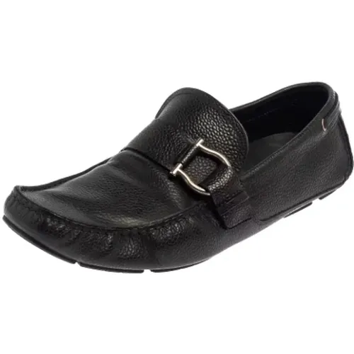 Pre-owned Leather flats , female, Sizes: 11 UK - Salvatore Ferragamo Pre-owned - Modalova