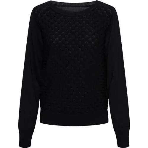 Bunty A- Pullover with 3D Structure , female, Sizes: S, XS, L, M, 2XL, XL - &Co Woman - Modalova