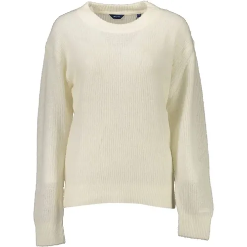 Ele White Wool Blend Sweater , male, Sizes: L, XL - Gant - Modalova