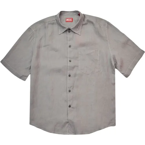 Short Sleeve Shirts , male, Sizes: L, XL, S, M - Diesel - Modalova