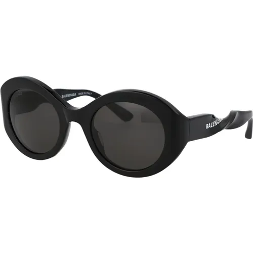 Stylische Sonnenbrille BB0208S,Schwarzer Rahmen Graue Linse Sonnenbrille - Balenciaga - Modalova